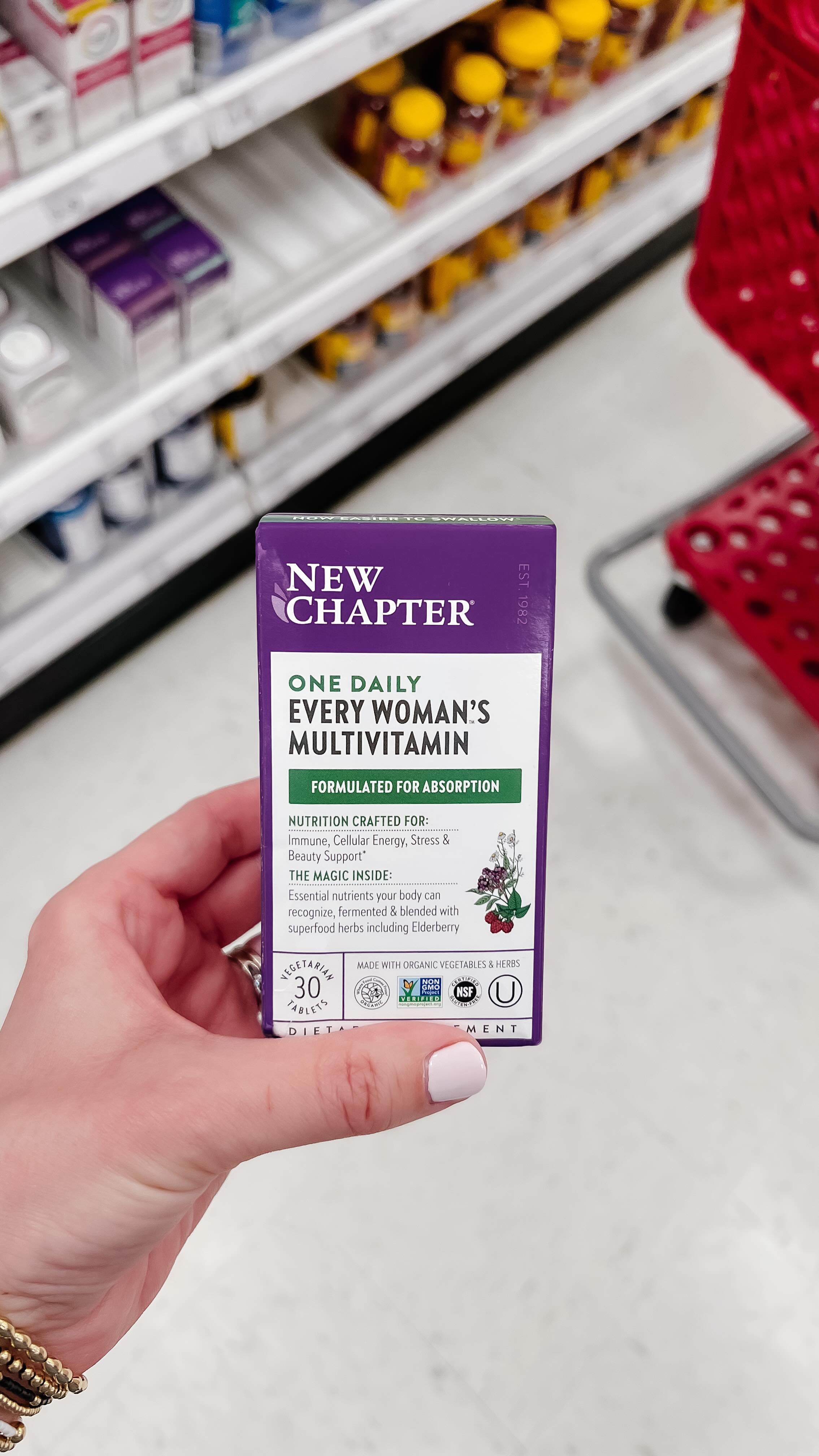 Instagram post by @target_cheer for newchapter. Caption reads: It’s now easier than ever to grab high-quality....