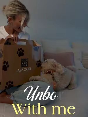 TikTok post by @amydewinterr for Rituals. Caption reads: [...] 😂🫧 Unboxing the new dog line from....