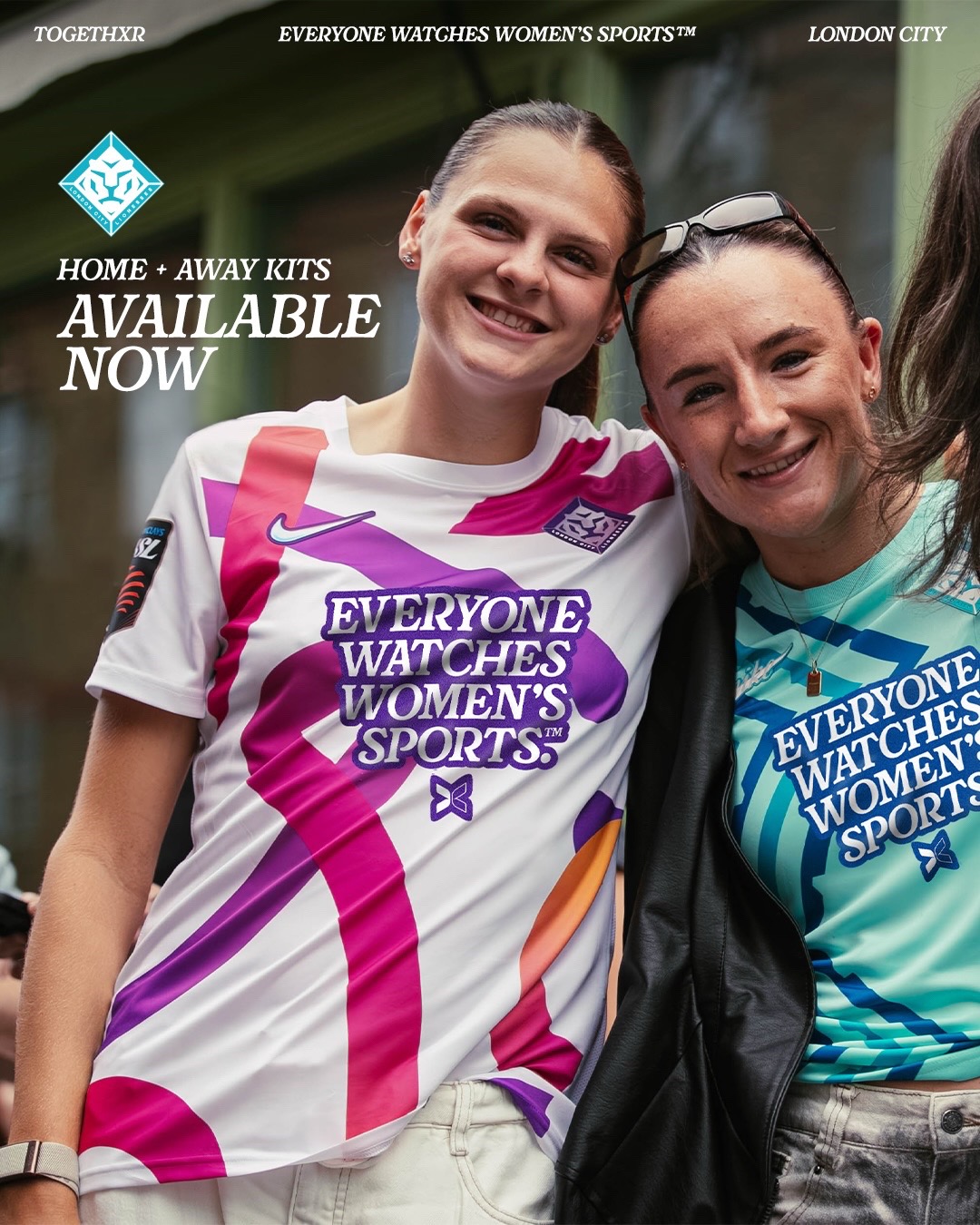 TikTok post by @togethxr for TOGETHXR. Caption reads: TOGETHXR’s first-ever jersey partnership with....