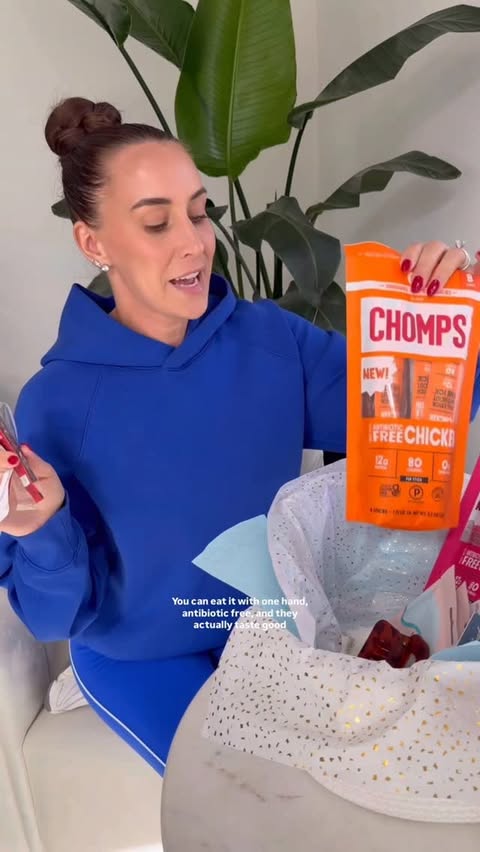 Instagram post by @__kylienelson for Chomps. Caption reads: [...] during those busy days. These new @chomps....