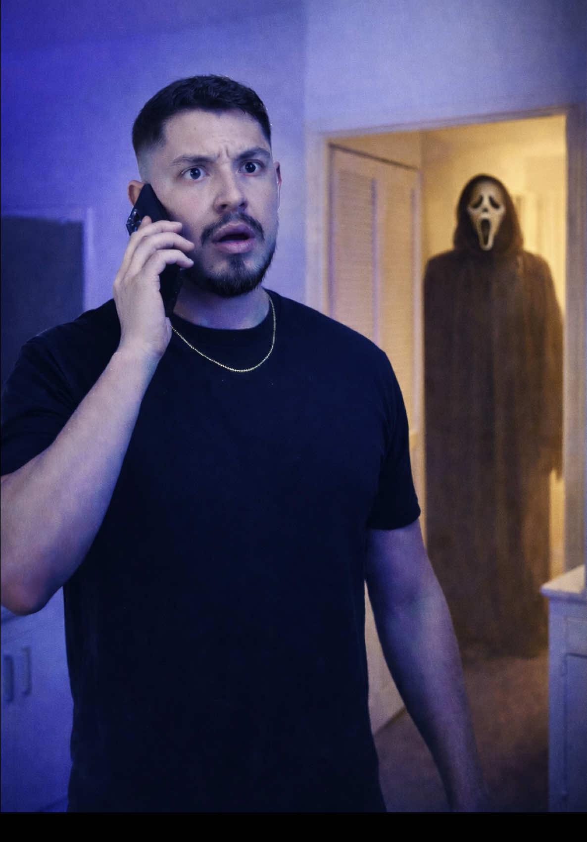 TikTok post by @tonydirects for Scream Movies. Caption reads: [...] February 27th! Are you ready? @screammovies....