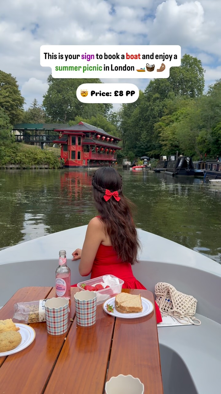Instagram post by @alittlepakistani for VISIT LONDON. Caption reads: Unique Things to Do in London during Summer 

👉🏽....