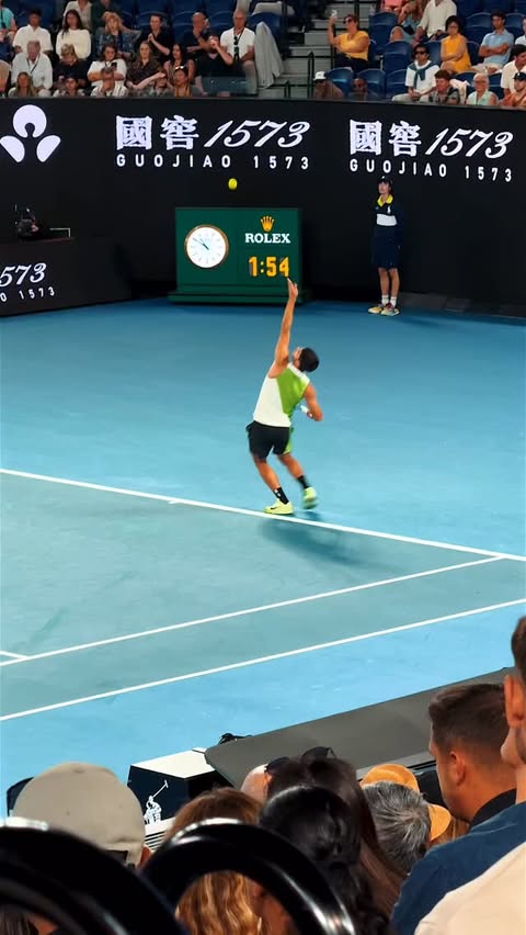 Instagram post by @zacfreuden for Waterdrop. Caption reads: The Australian Open: Opening night with @waterdrop....