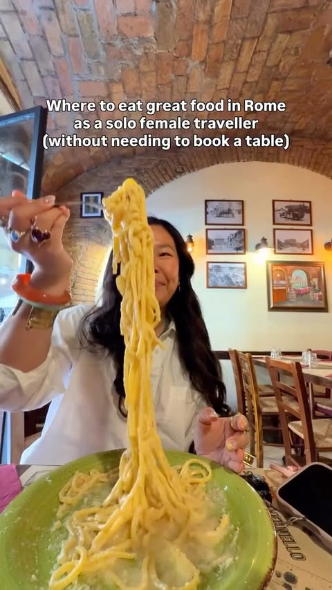 Instagram post by @dejashu for Skyscanner. Caption reads: [...] me! I booked my solo trip to Rome via....