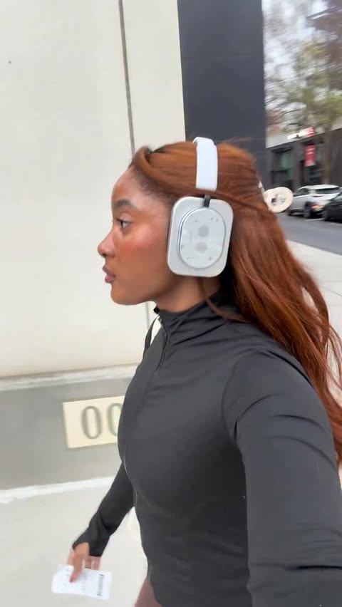 Instagram post by @amaniwortham for nothing. Caption reads: @nothing pairs style and functionality 🎧. Don’t....