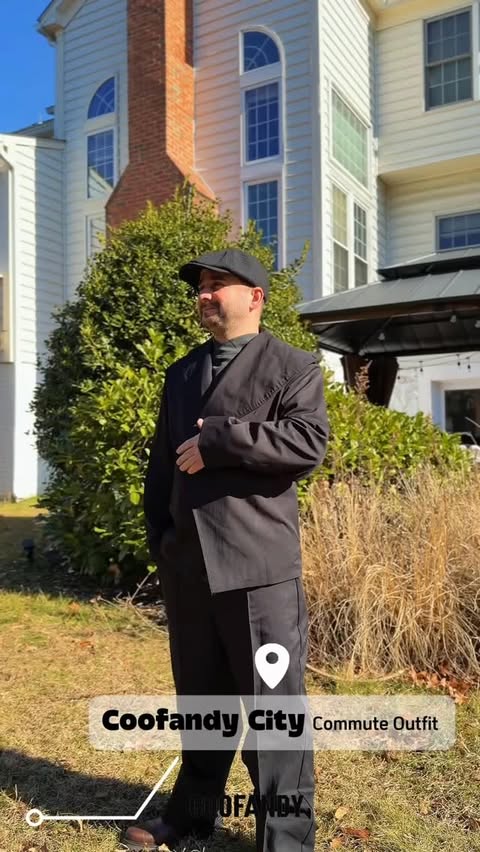 Instagram post by @qbrainusa for COOFANDY. Caption reads: [...] stops to on-the-go moments.....