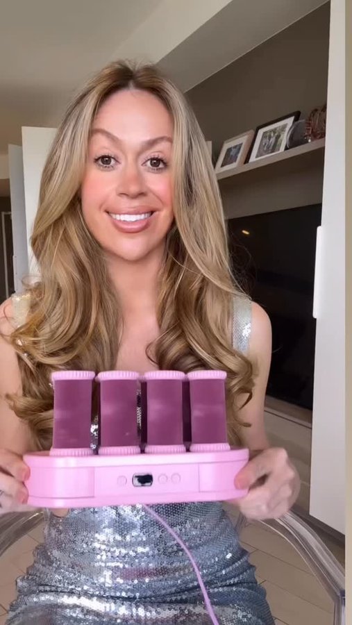 Instagram post by @tarasimich for Mermade Hair. Caption reads: Hot roller 101 with Mermade founder....