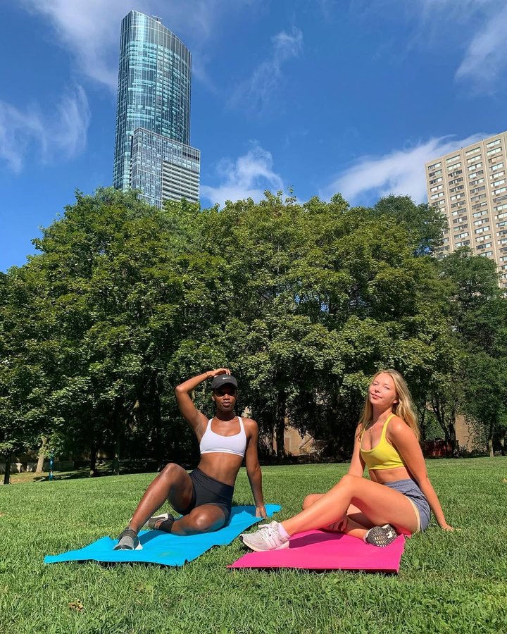 Instagram post by @emiliaamccarthy for Sweat and Tonic. Caption reads: I owe it all to @SweatandTonic for keeping me fit....