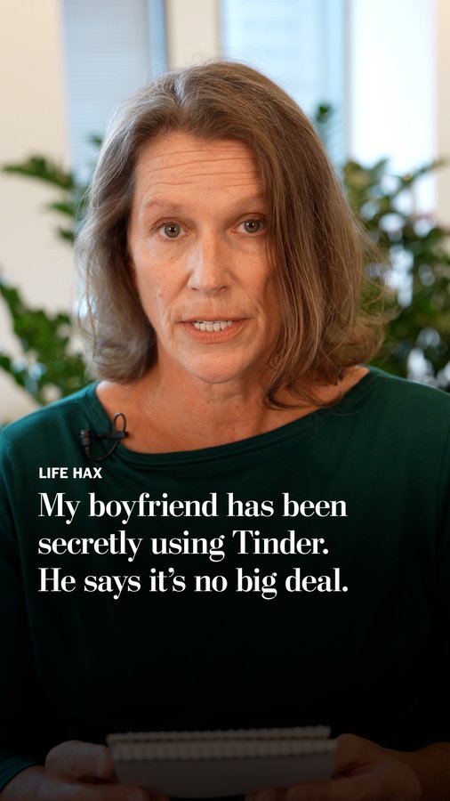 Instagram post by @carolynhaxadvice for Washington Post. Caption reads: You've been dating for almost a year and then find....