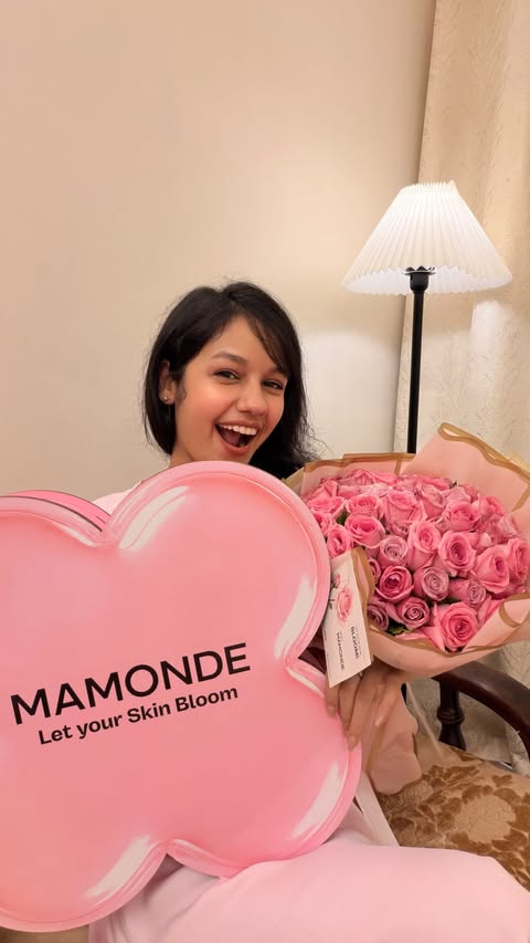 Instagram post by @priyadhapa for Mamonde. Caption reads: [...] you’re going to love this one 🌸🇰🇷....