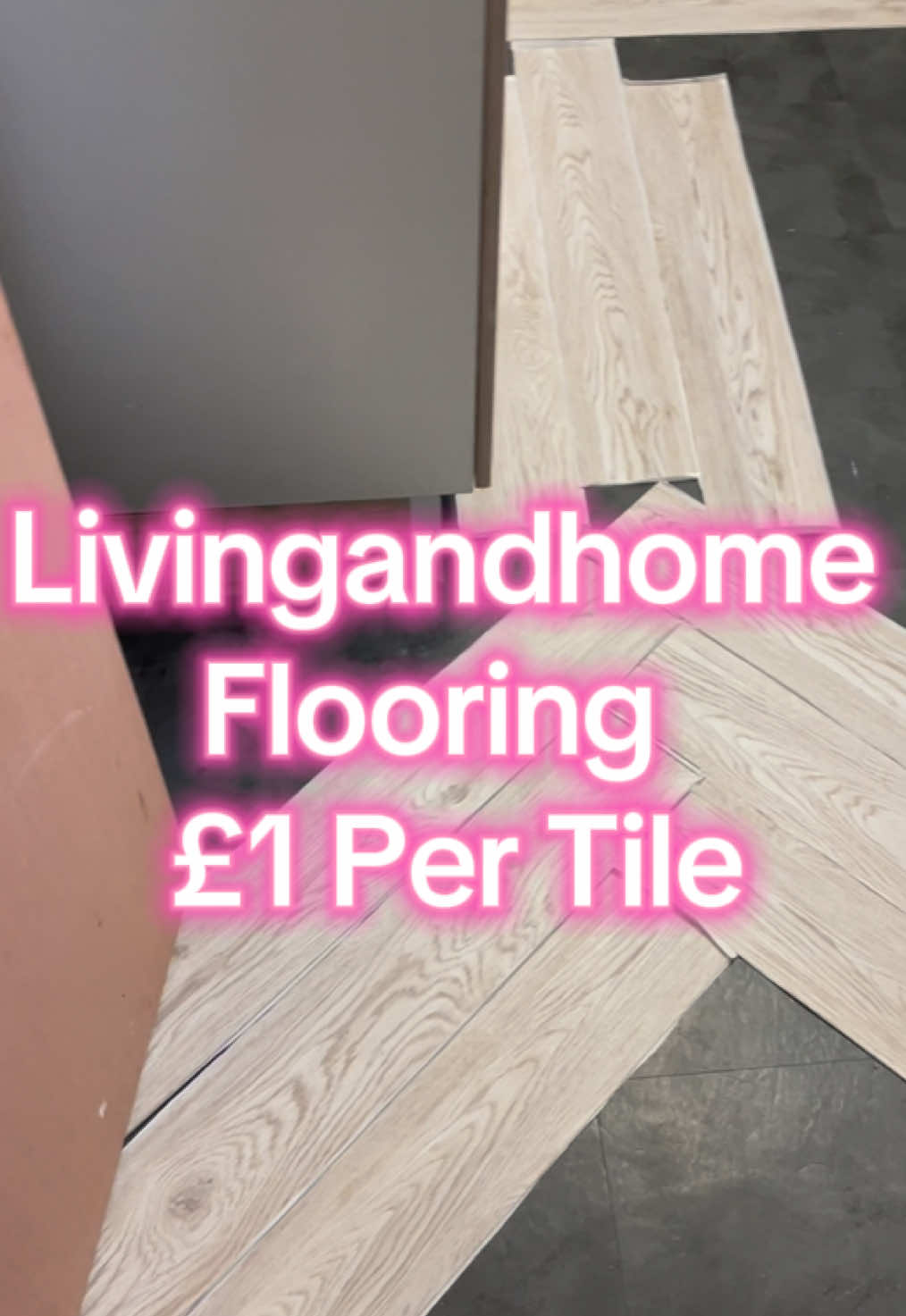 TikTok post by @tiadonaldmellor for Living and Home. Caption reads: Testing these @Livingandhome UK peel and stick....