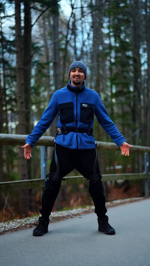 Instagram post by @swissedmund for Hypershell. Caption reads: Hypershell X - the world’s first outdoor [...].