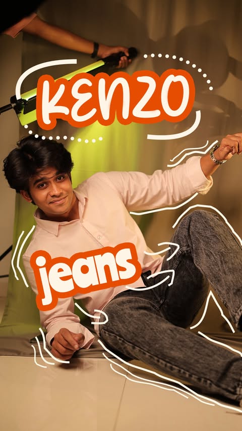 Instagram post by @murtazaakauka for KENZO. Caption reads: [...] all of it… those jeans stayed loyal. Kenzo....
