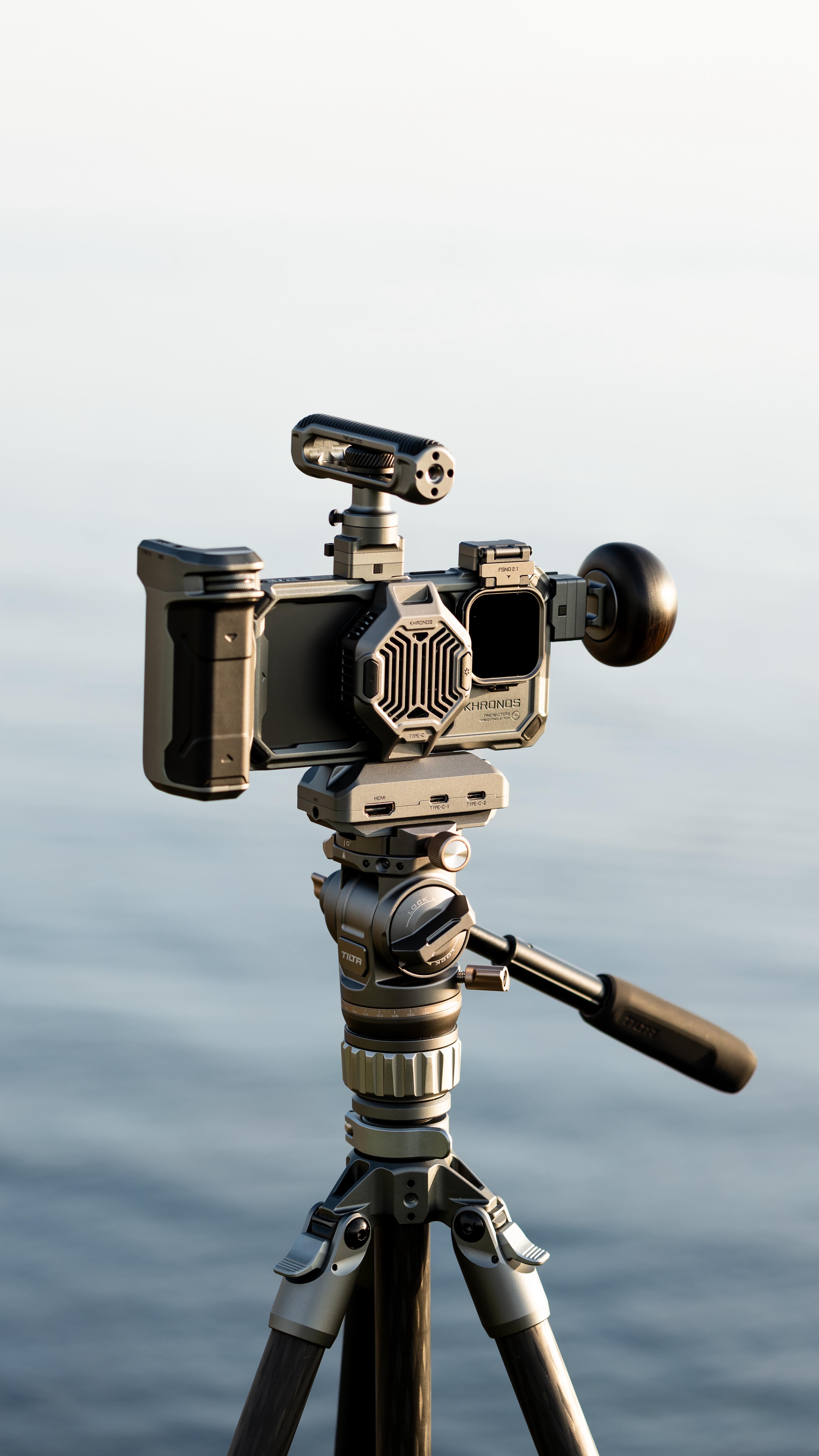 Instagram post by @darylswalker for Tilta. Caption reads: iPhone Filmmaking 👀 The @khronos.global @tilta_eu....