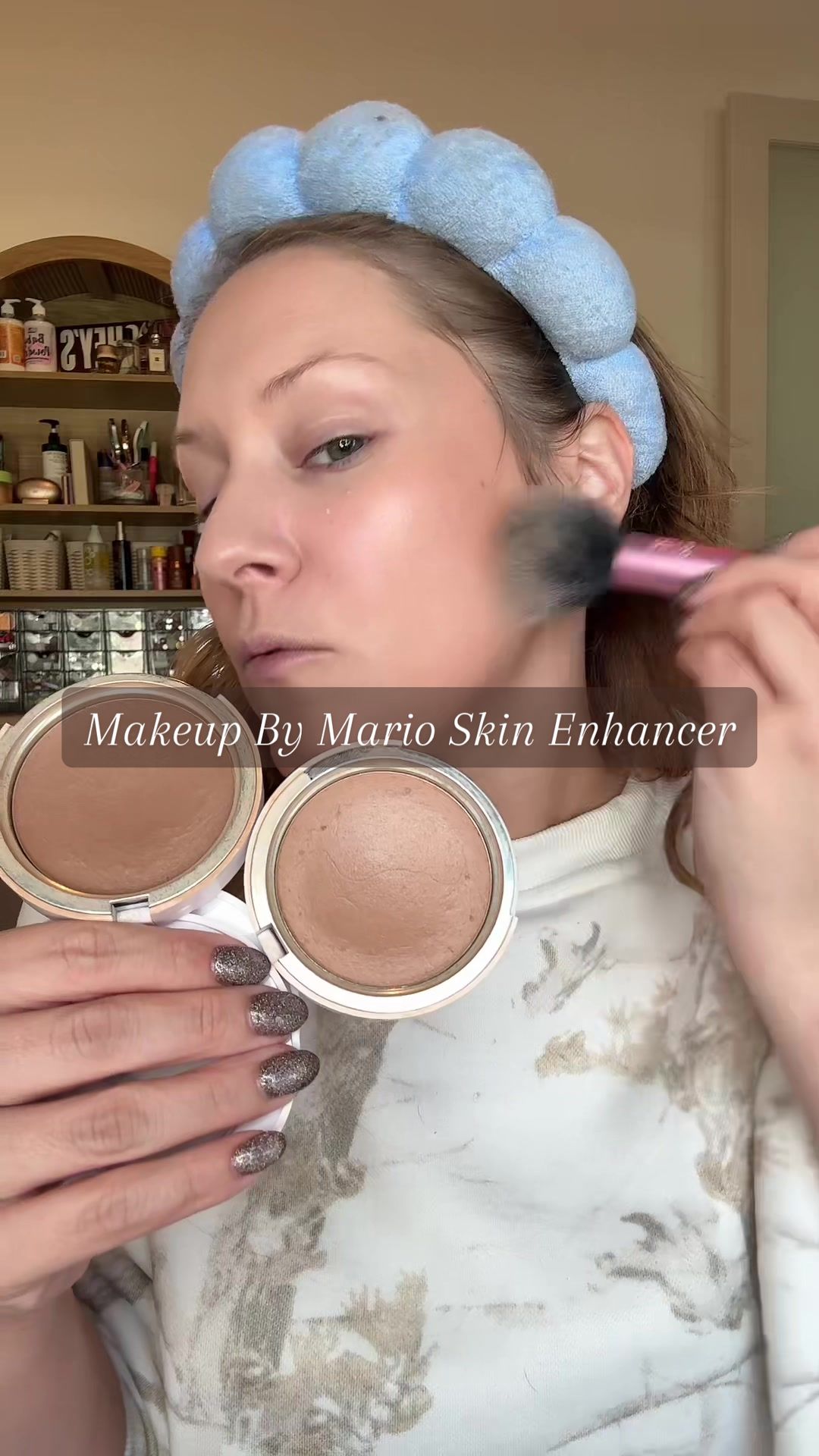 TikTok post by @itsabbyak for MAKEUP BY MARIO. Caption reads: [...] product DAILY since 2021 @Makeup By Mario....