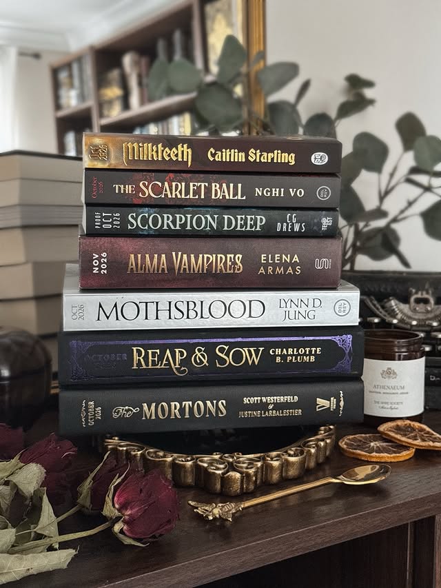 Instagram post by @mysecretbooklife for Viking Books. Caption reads: • 𝘁𝗯𝗿 𝘁𝘂𝗲𝘀𝗱𝗮𝘆 • A most intriguing TBR....