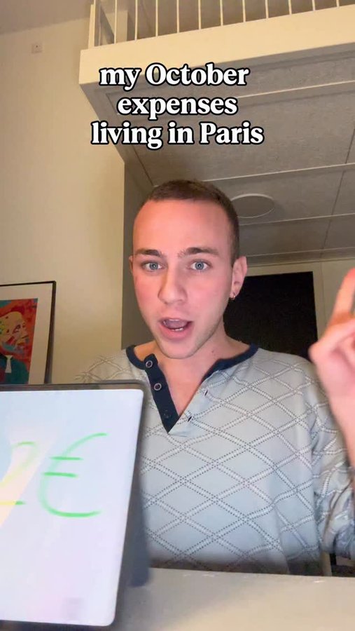 Instagram post by @fabriziovmoroni for Revolut. Caption reads: next month I’ll do better !!

#paris #fabri....