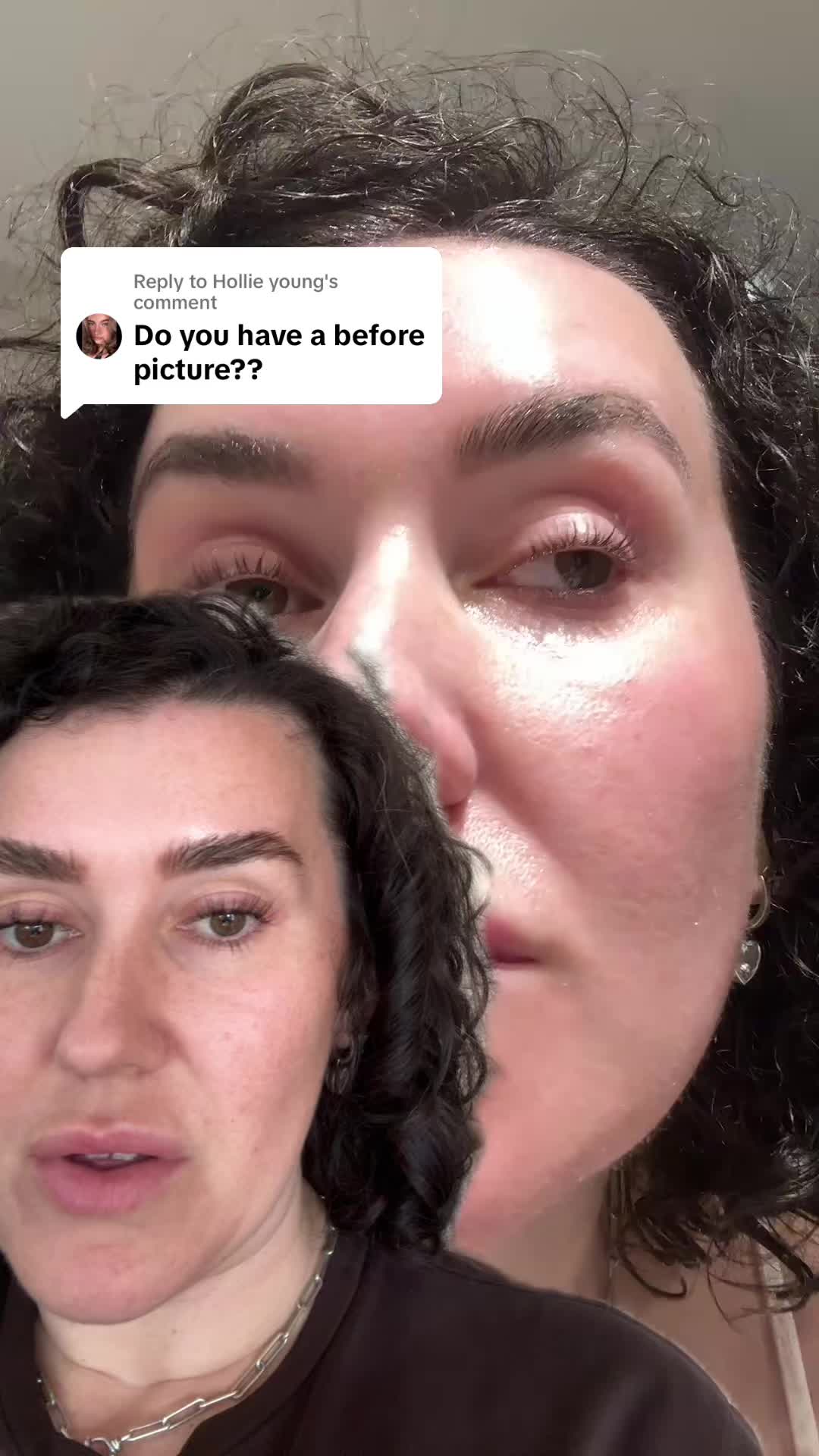 TikTok post by @itslucycotton for Nanolash. Caption reads: [...] started using it.....