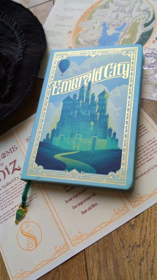 Instagram post by @raeofwonder for Insight Editions. Caption reads: [...] Wicked - Emerald City Journal by....