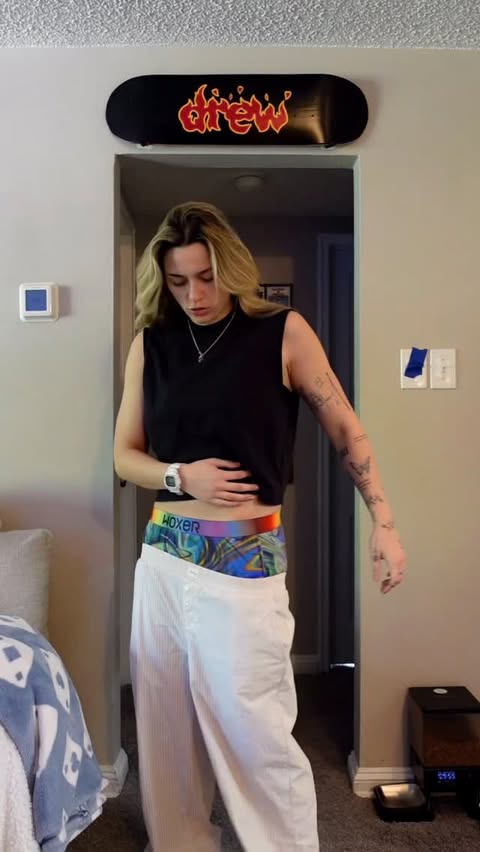 Instagram post by @selenagallowayy for Woxer Underwear. Caption reads: I love my pride @woxer #woxer #woxerpartner #lgbt....