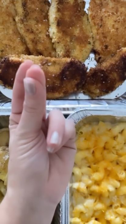 Instagram post by @dishitgirldina for Feeding America. Caption reads: [...] I am so happy to be partnering with....