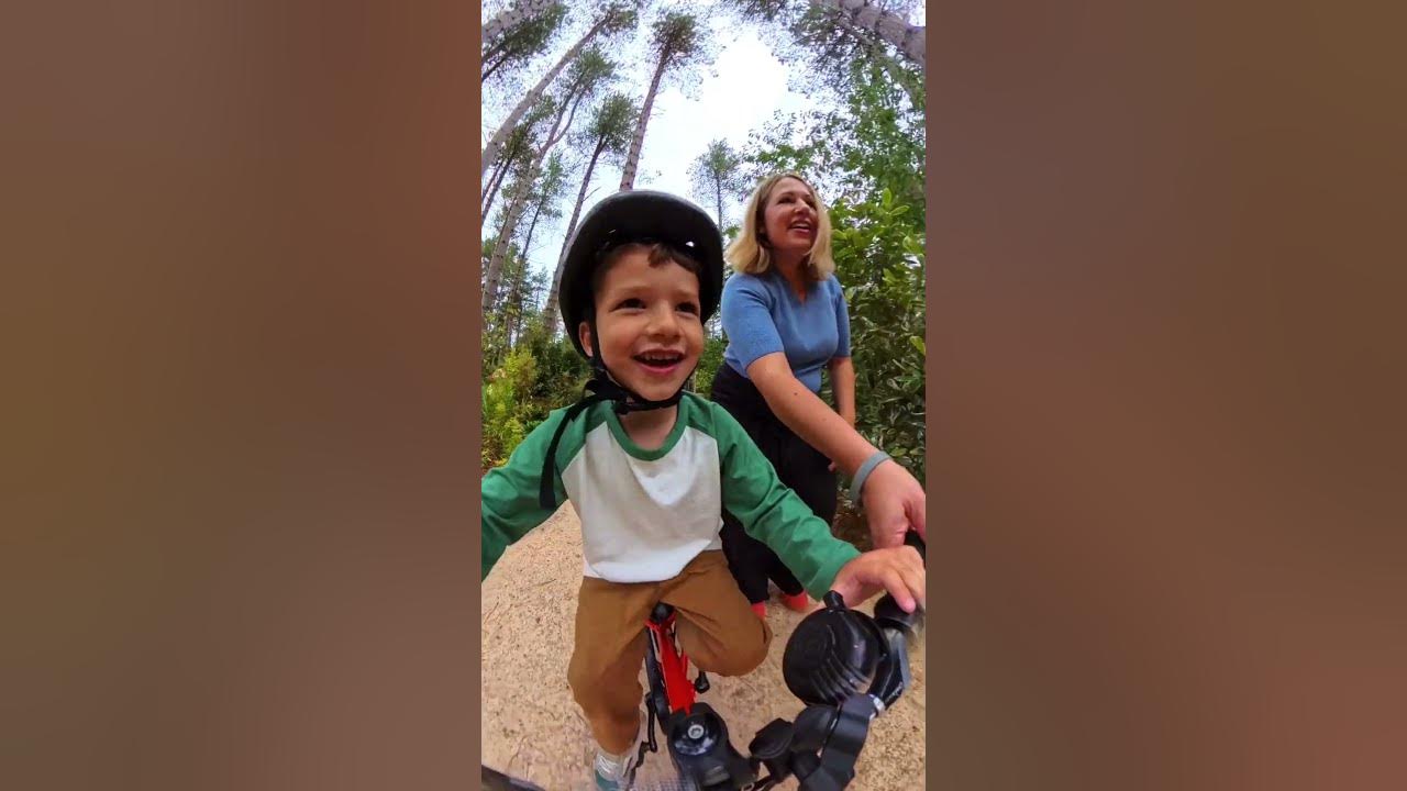 YouTube post by @netmums for Netmums. Caption reads: Ready, steady, cycle! 🚲.