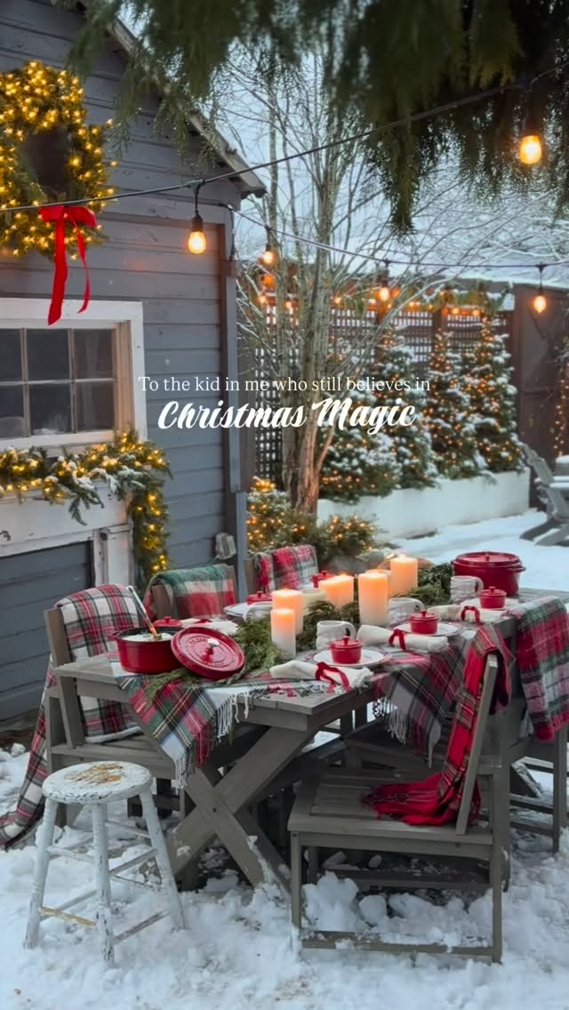 Instagram post by @littlehouseonchestnut for Better Homes & Gardens. Caption reads: A little sneak peek of the Christmas photoshoot in....