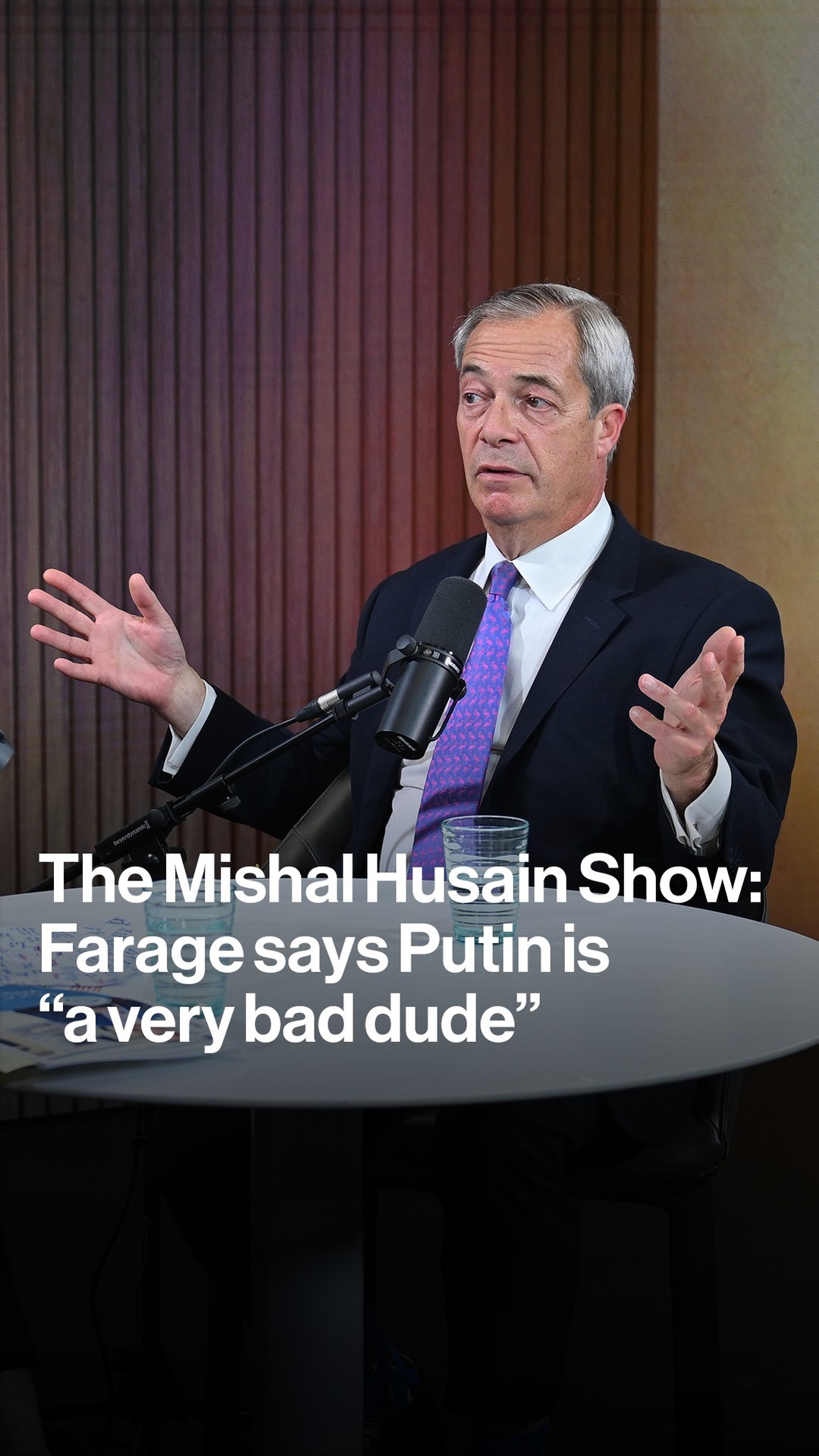 Instagram post by @mishalhusain for Bloomberg. Caption reads: "Obviously Putin is a very bad dude."

Reform UK....