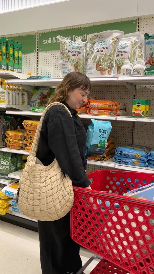 Instagram post by @brittanyboyack for Rosy Soil. Caption reads: shop @rosysoil now at your local Target 🎯🪴use....