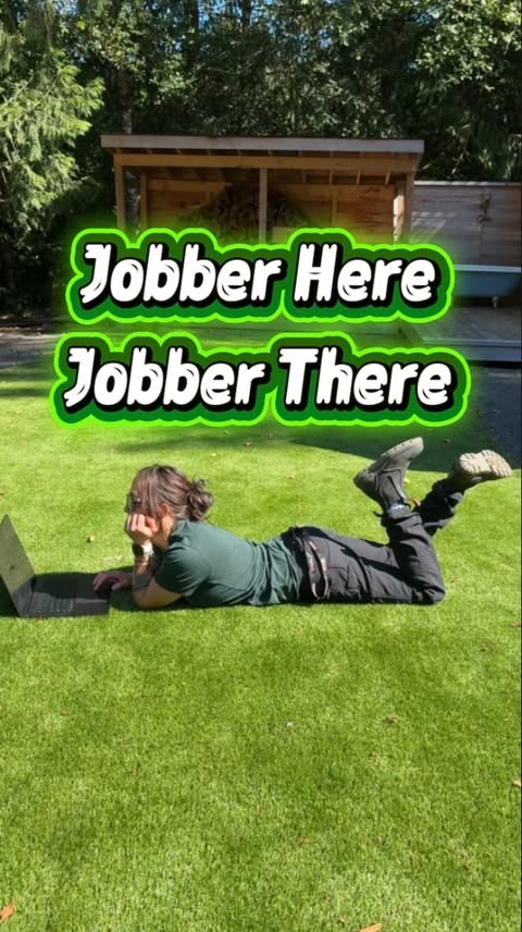 Instagram post by @the_ladyplumber for Jobber. Caption reads: @jobber where ever I am is super convenient, [...].