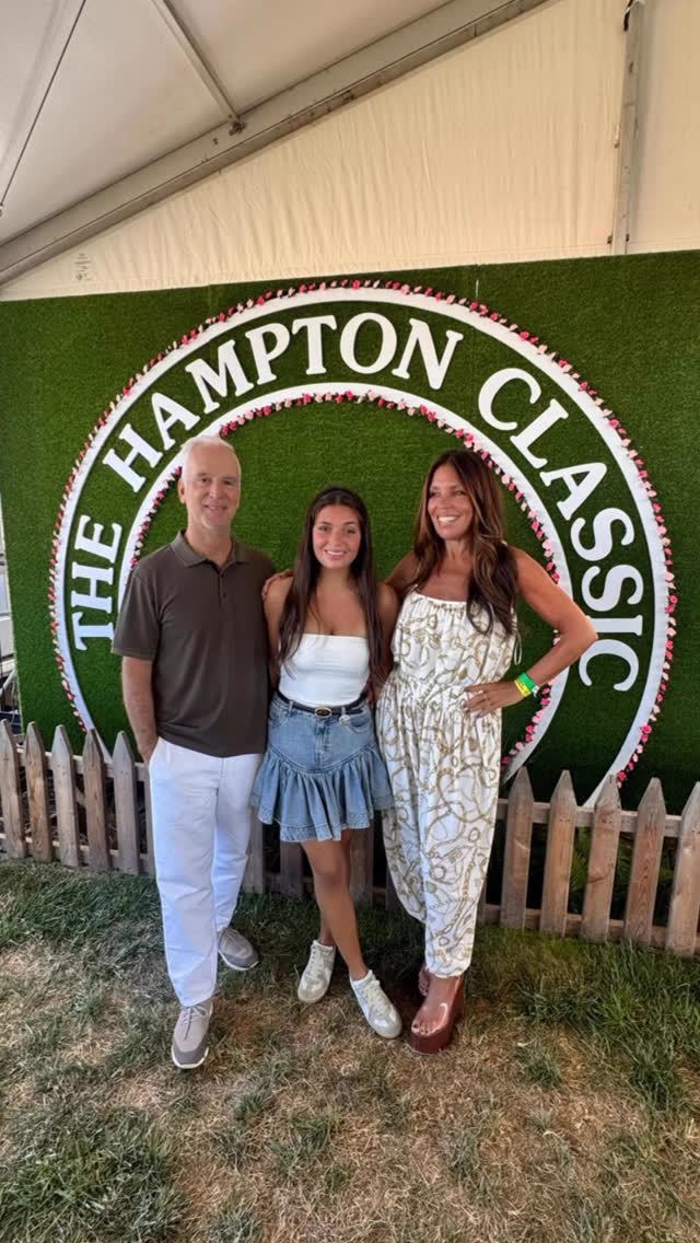 Instagram post by @claudiasaezfromm for Douglas Elliman. Caption reads: A golden milestone at the 50th Anniversary of the....