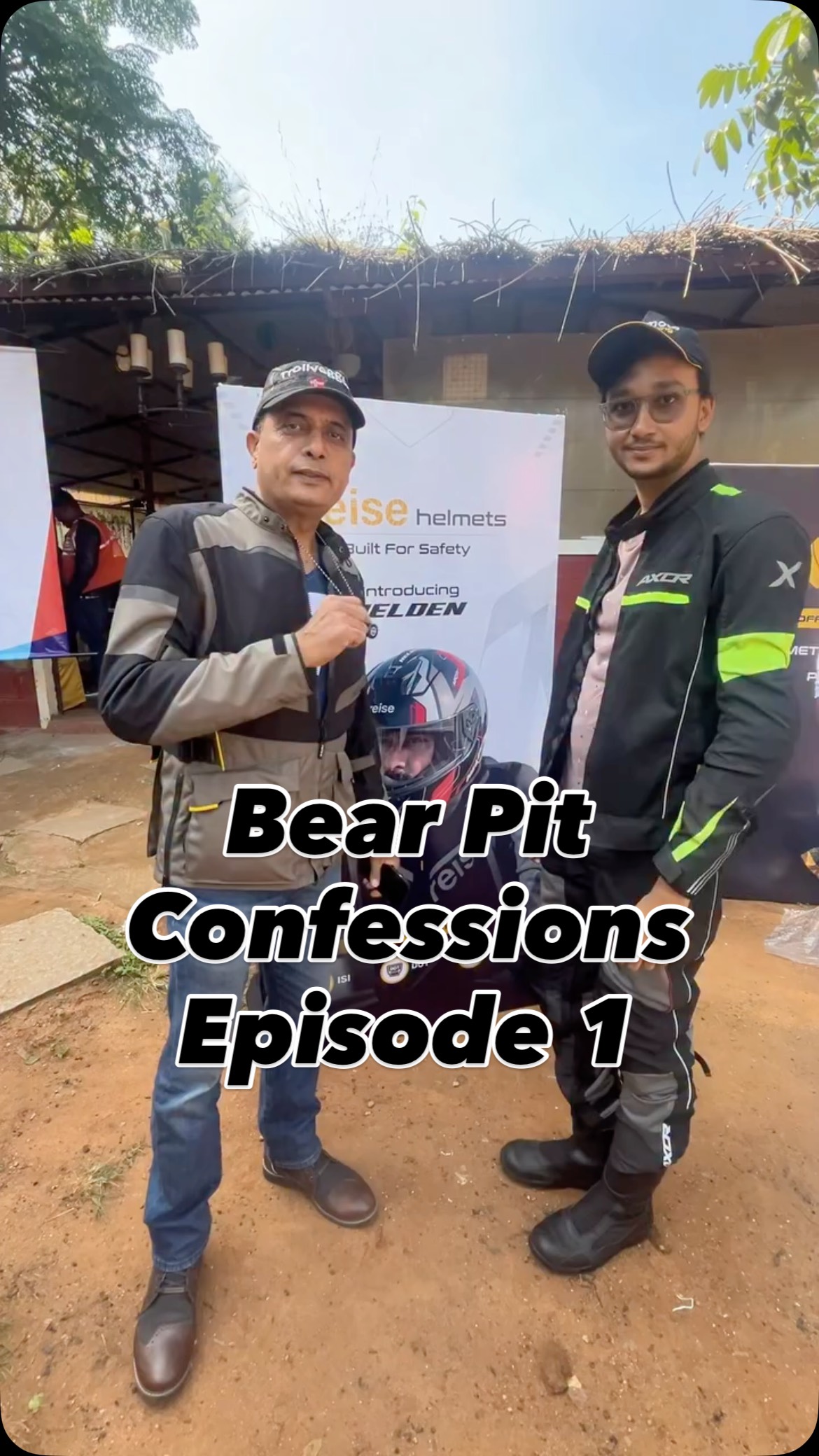 Instagram post by @bigbearbangalore for Reise Moto. Caption reads: Bear Pit Confessions Presented by @reise_moto -....