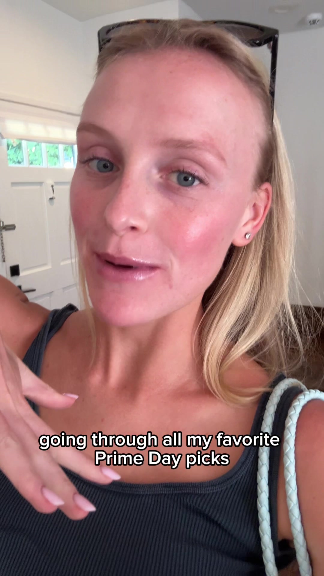 TikTok post by @brettsbites for Amazon Influencer ID. Caption reads: Happy Tuesday💙 so many of my fav things on deal....