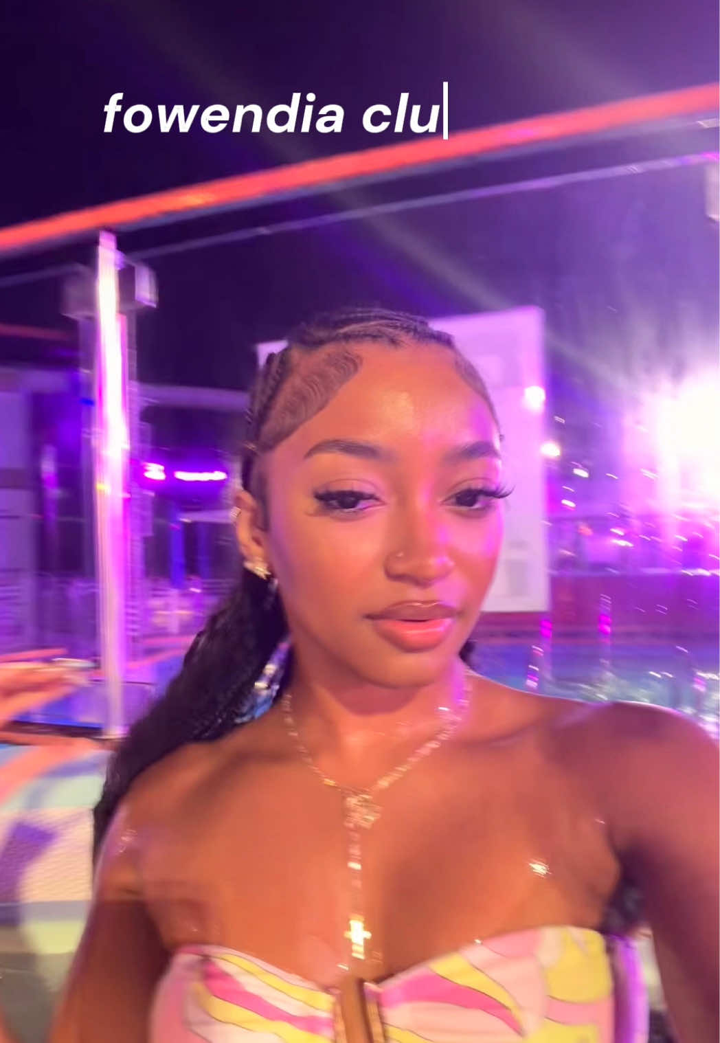 TikTok post by @destdoitbest_ for Fowendia Lashes. Caption reads: [...] said they were waterproof either😏 @Fowendia....