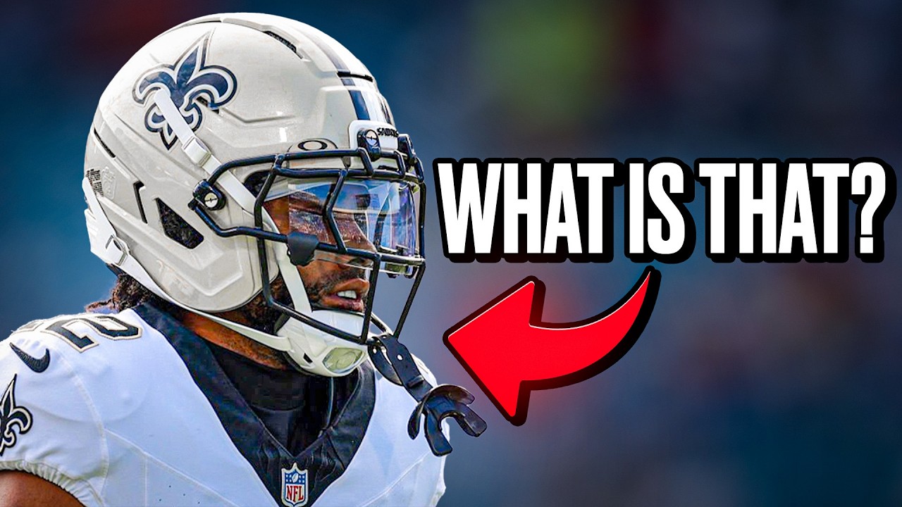 YouTube post by @Footballrs for SHOC. Caption reads: This Chinstrap will Change Everything....