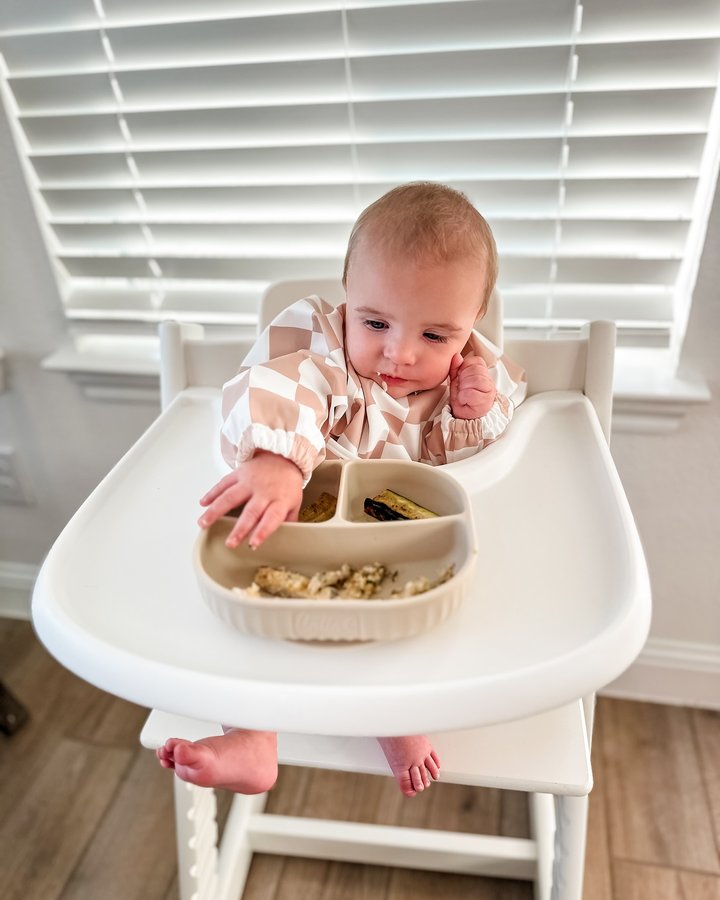 Instagram post by @brianna_johnsonnn for Calla & Friends. Caption reads: Beauxs baby leading journey is going amazing! We....