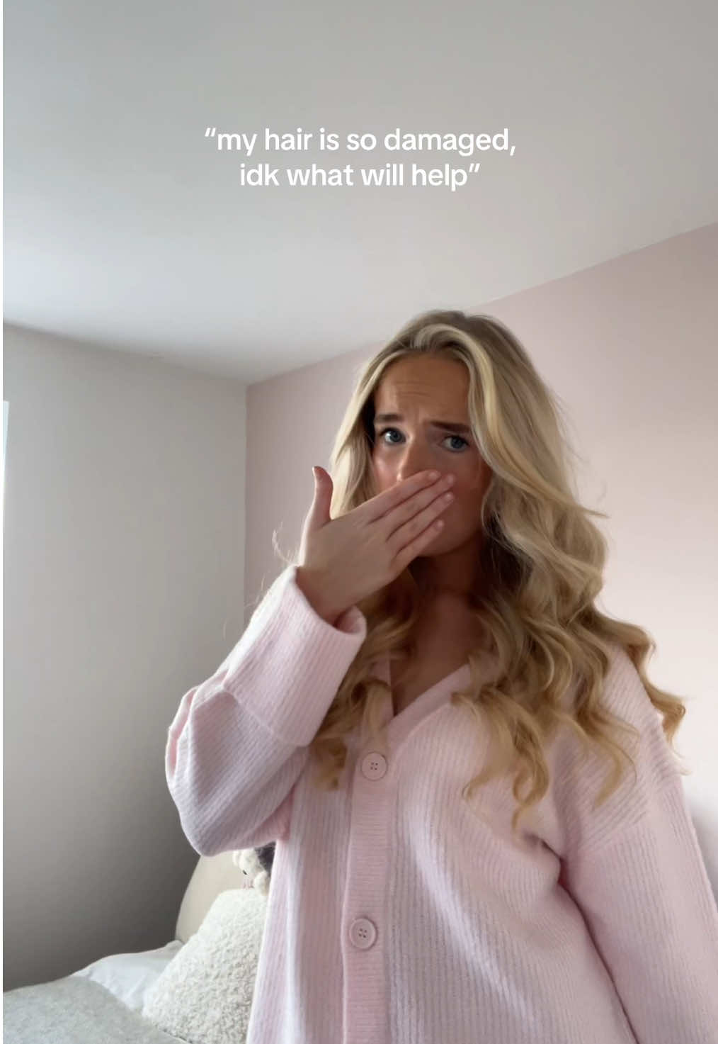 TikTok post by @lucyscarlett_ for Color Wow Hair. Caption reads: that’s righttt #fyp #foryou #haircare #xmas #hair....