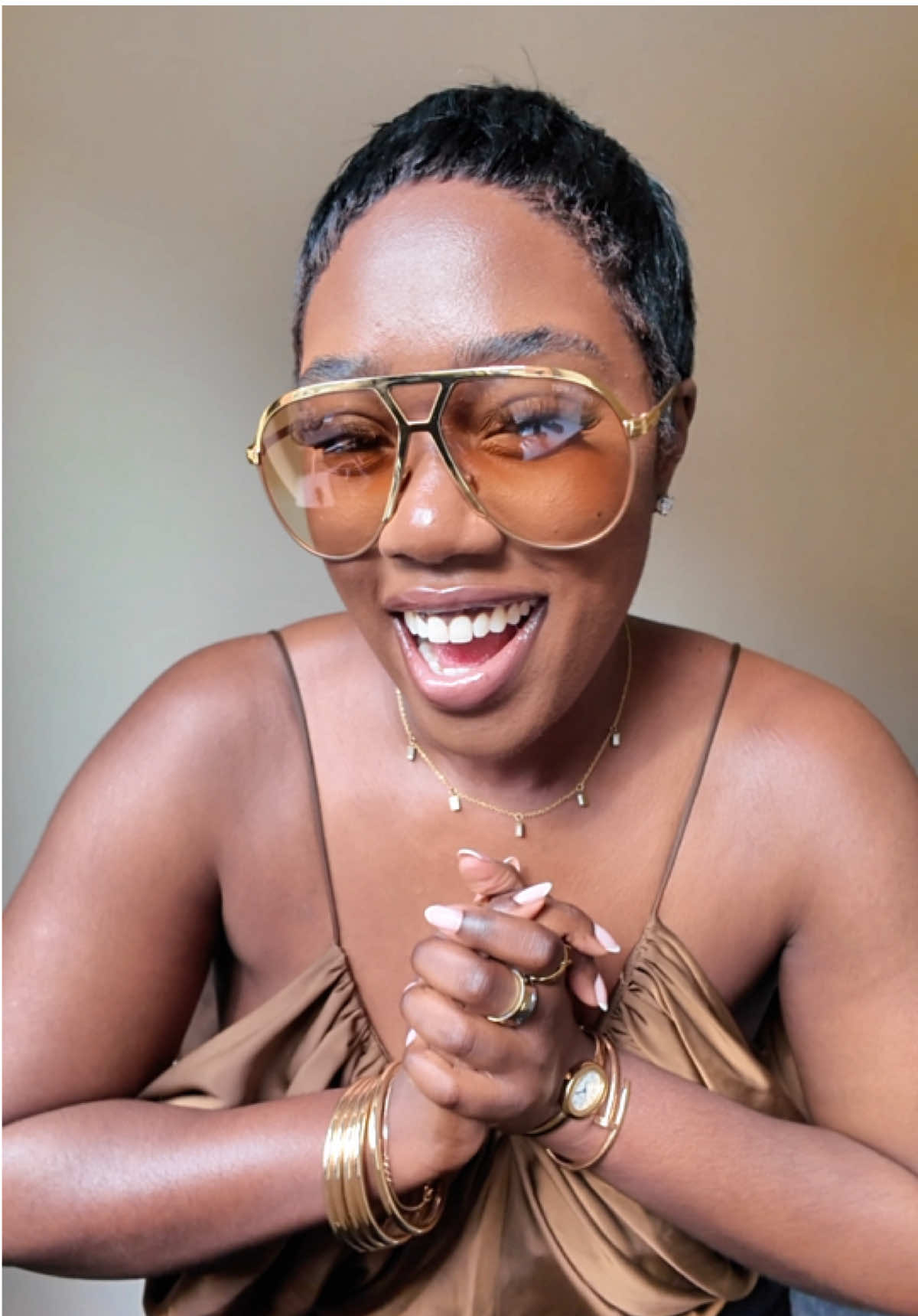 TikTok post by @janeandjhane for Nasty Gal. Caption reads: [...] @ZARA  havianas sunnies tomford blazer....