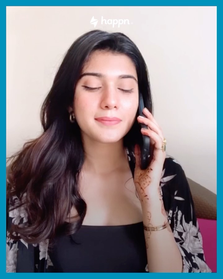 Instagram post by @sheetal_599 for Happn. Caption reads: Tag your single bff who needs to hear this and....