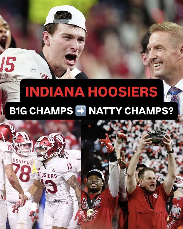 Instagram post by @br_cfb for Bleacher Report. Caption reads: You got No. 1 seed Indiana winning it all? 🏆....