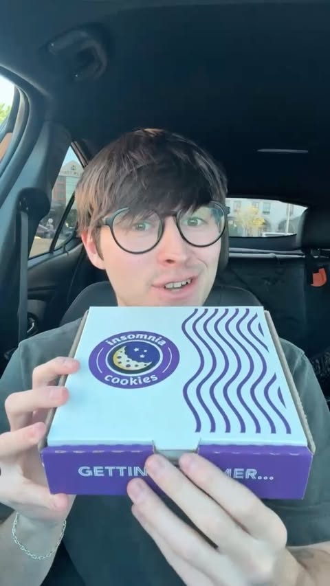 Instagram post by @caloriecarnage for Insomnia Cookies. Caption reads: let's eat: national cookie day edition. 

*“Free....
