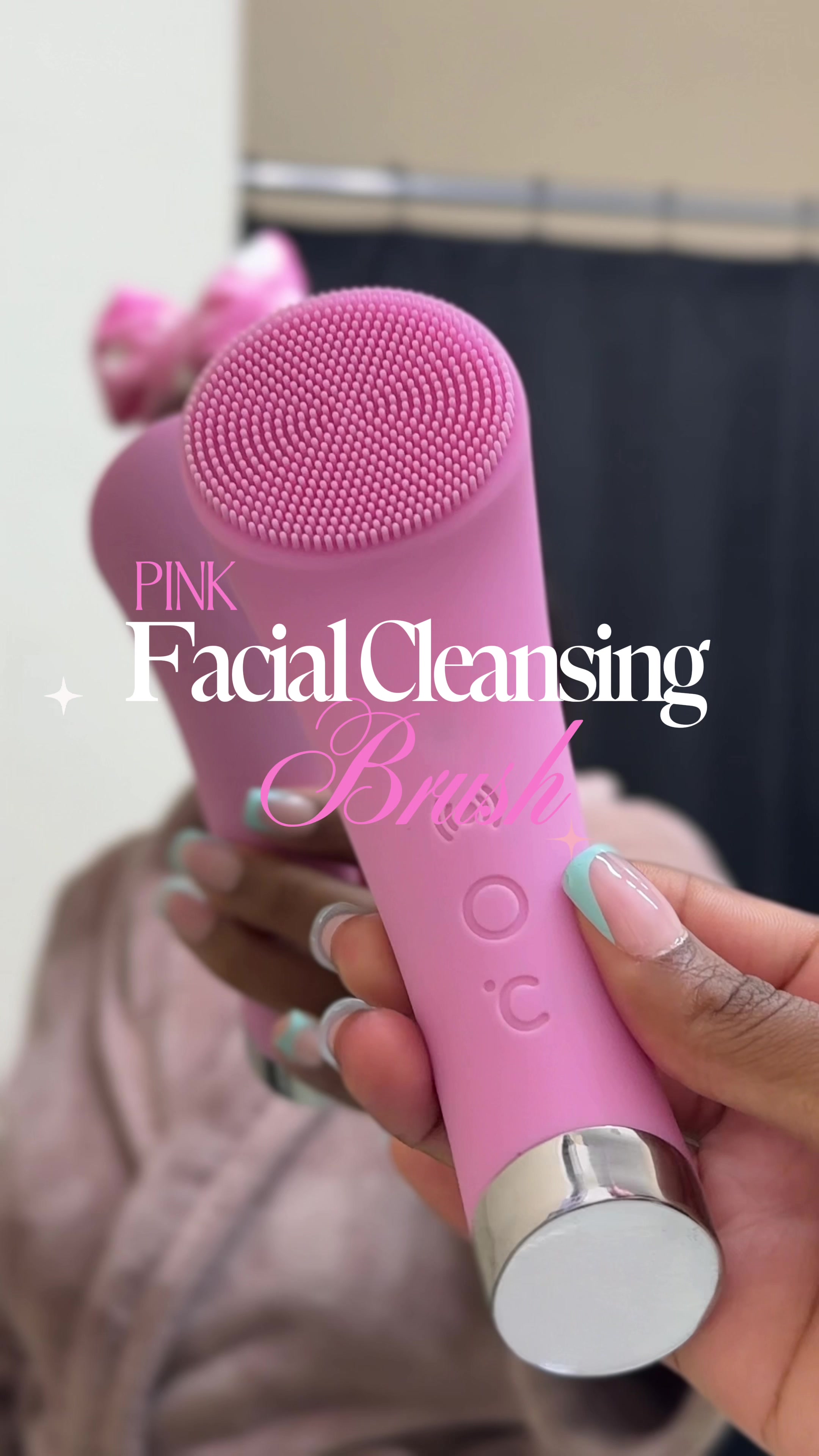 TikTok post by @_sshanz_ for Pritech US. Caption reads: My little skincare routine just got upgraded 🫧✨....