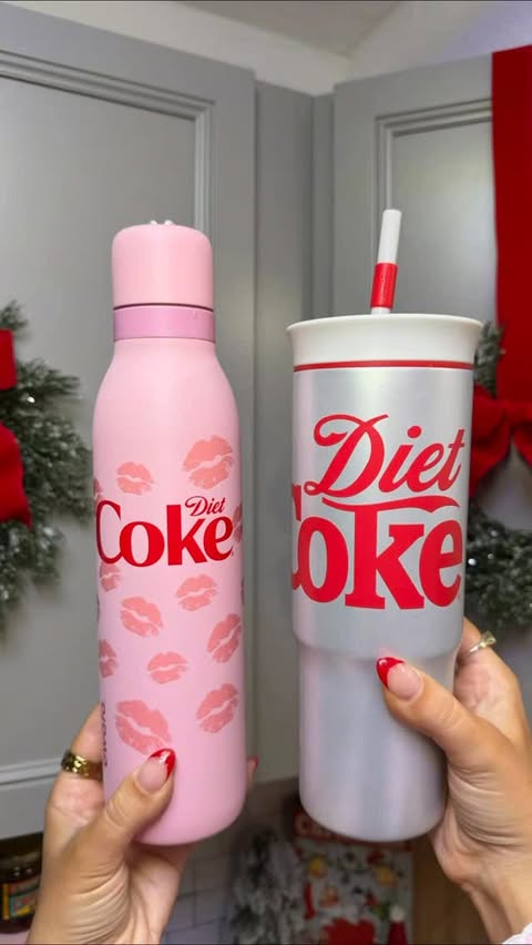 Instagram post by @jayciekathleen for Owala. Caption reads: #Ad The Diet Coke x Owala tumbler is finally here....