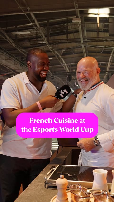 Instagram post by @lutalomuhammad for TNT Sports. Caption reads: French Cuisine with a two Michelin-starred chef at....