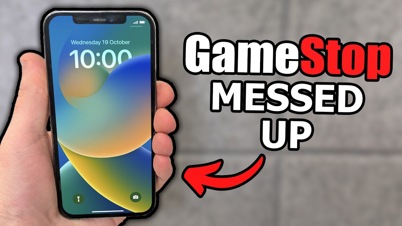 YouTube post by @SmokinSilicon for Whatnot. Caption reads: I bought USED iPhones from GameStop...? 😬.