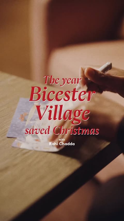 Instagram post by @rahi_chadda for Bicester Village. Caption reads: This year, @bicestervillage officially saved....