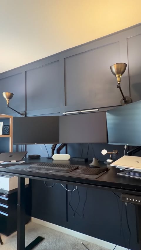 Instagram post by @ugczeyn for DELAMU. Caption reads: Transforming my workspace with the Delamu Metal....