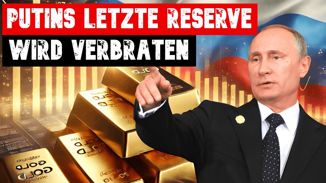 YouTube post by @GEOPOL.Mediachannel for Statista. Caption reads: DISTRESS SALE! Now PUTIN'S GOLD RESERVES ARE....