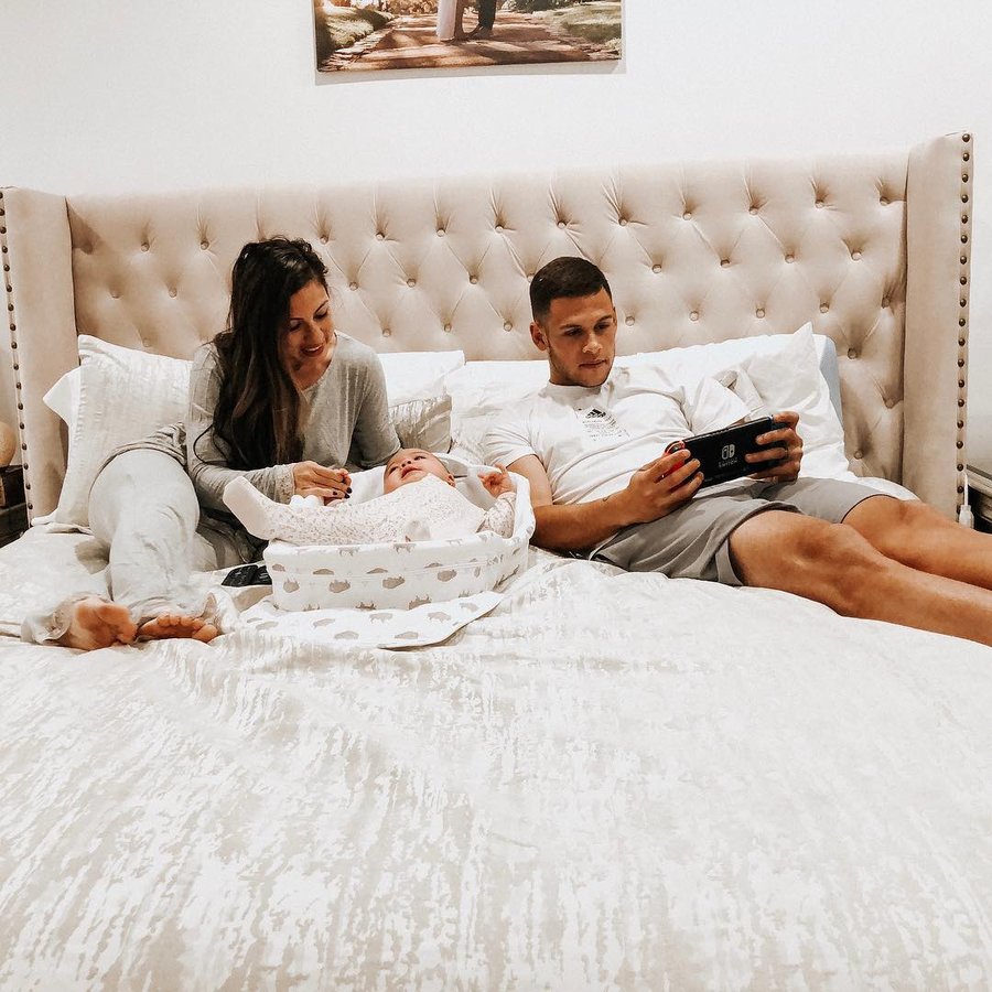 Instagram post by @christianramirez_21 for Baby Delight. Caption reads: When Miss Zara sleeps, mom and dad can sleep!....