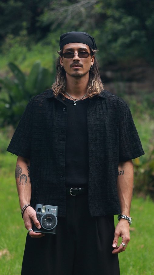 Instagram post by @braydenstiles for Instax. Caption reads: The instax mini 41™ complements every aesthetic 📸....